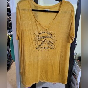 Maurices Mustard Graphic Tee